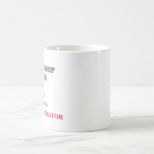 Mug Opérateur de caméra d'état de relation (Centre)