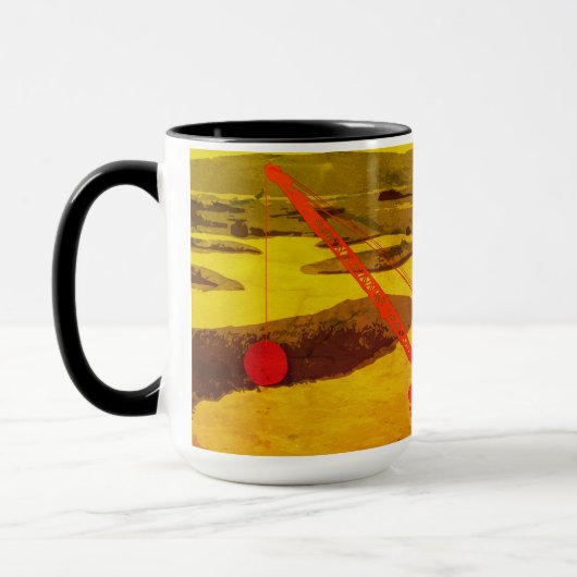 MUG OPÉRATEUR DE CRANE GOLF GOLFING IMAGINAIRE ART OPÉ (Gauche)