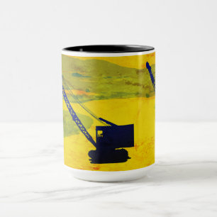 MUG OPÉRATEUR DE CRANE GOLF GOLFING IMAGINAIRE ART OPÉ