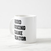 Mug Opérateur de grue travailleur acharné (Devant gauche)