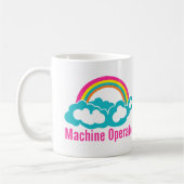 Mug Opérateur de machine arc-en-ciel Cloud (Gauche)