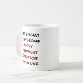 Mug opérateur d'équipement lourd, génial (Devant gauche)