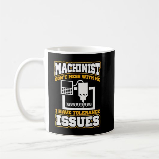 Mug Opérateur machiniste drôle machiste (Gauche)