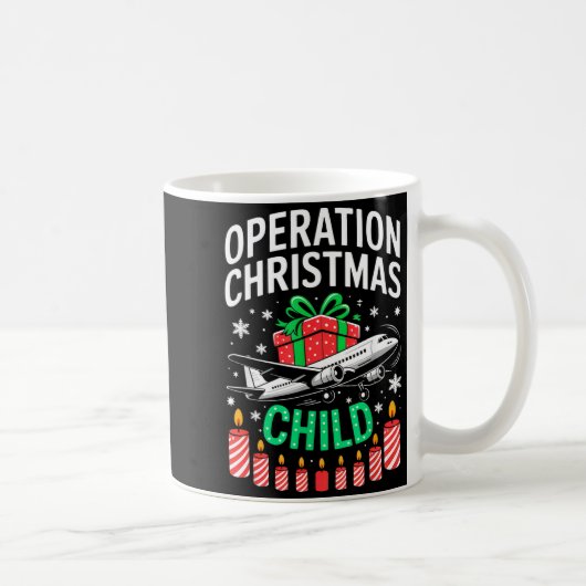 Mug Opération Enfant de Noël Fun de correspondance de  (Droite)