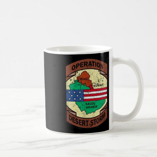 Mug Opération militaire de la guerre du Golfe Tempête (Droite)