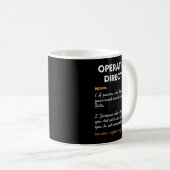 Mug Operations Director Profession Funny Dictionary De (Devant droit)