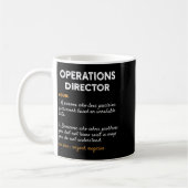 Mug Operations Director Profession Funny Dictionary De (Gauche)