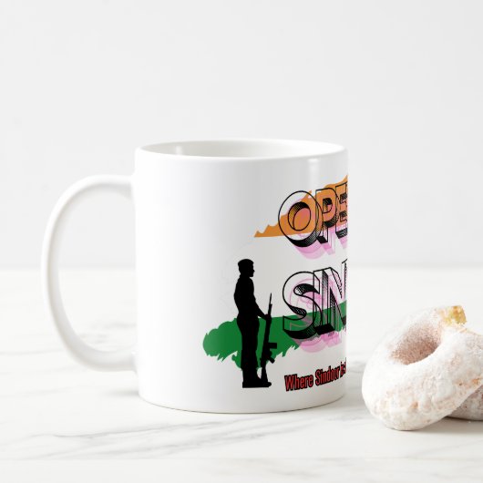 Mug OpérationSindoor (Avec donut)