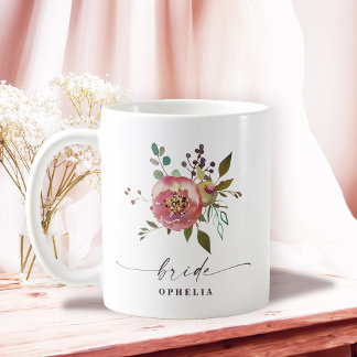 Mug Ophelia Cottagecore Rose Poussiéreuse Florale Mari