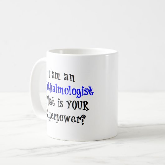 Mug ophtalmologiste (Devant gauche)