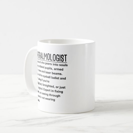 Mug Ophthalmologue (Devant gauche)