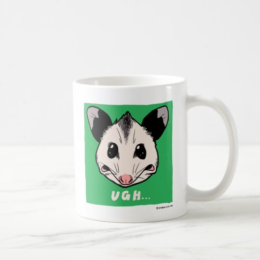Mug Opossum "AHHH" and "UGH..." (Droite)