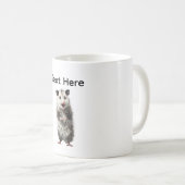 Mug Opossum choqué drôle et surpris (Devant droit)