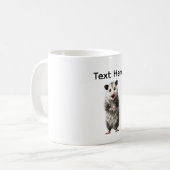 Mug Opossum choqué drôle et surpris (Devant gauche)