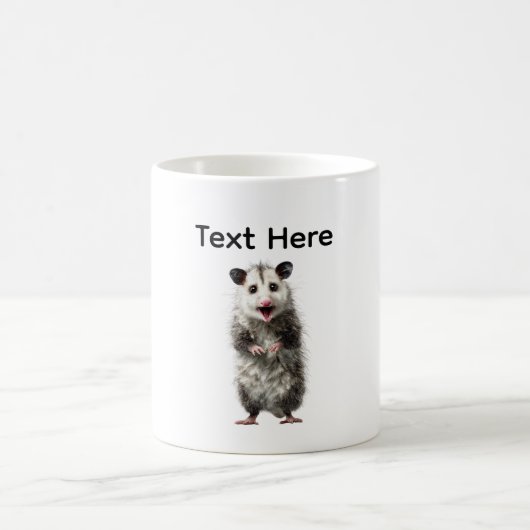 Mug Opossum choqué drôle et surpris (Centre)