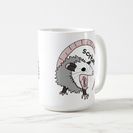 Mug Opossum criard (Devant droit)
