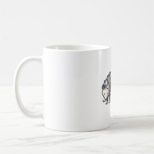 Mug Opossum Delft � Cute Animal Art (Gauche)