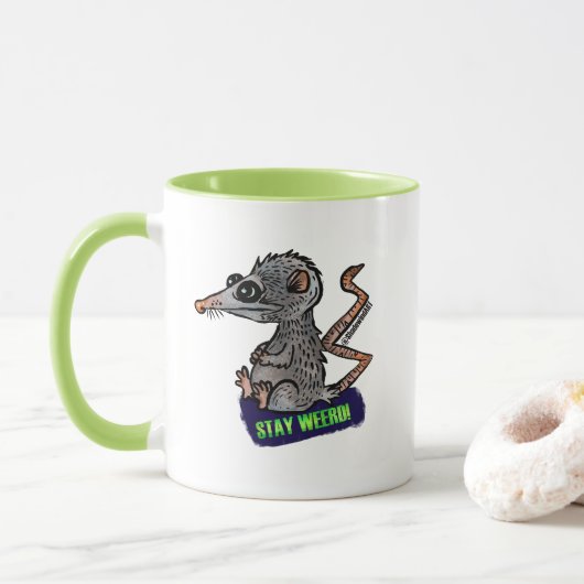 Mug opossum idiot (Avec donut)