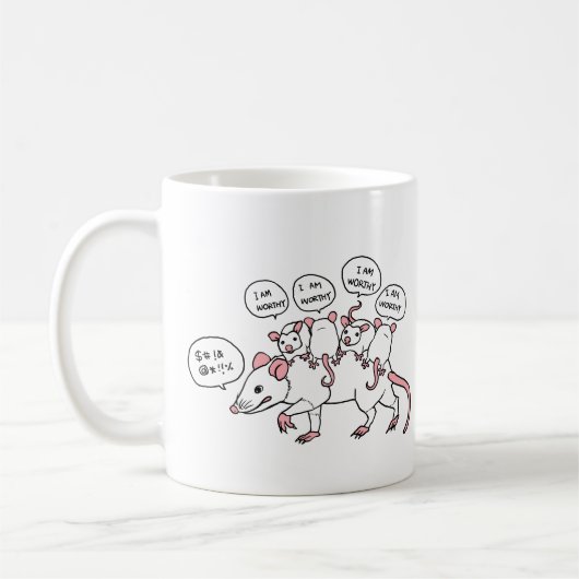 Mug Opossum JE VAUDRAIS (Gauche)