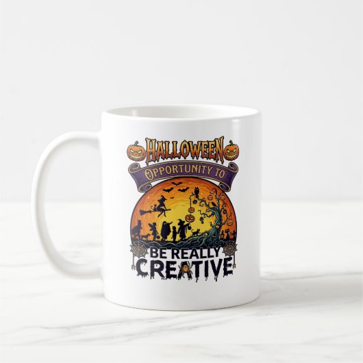 Mug Opportunité d'Halloween Soyez Vraiment Créatif Sor (Gauche)