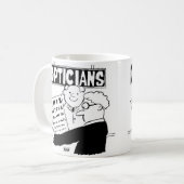 Mug Optician Présente Son Projet De Loi. Drôle dessin  (Devant gauche)