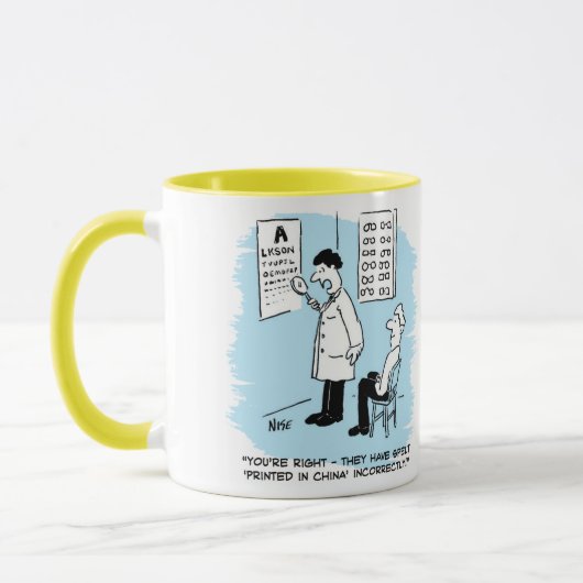 Mug Opticien à l'épreuve des yeux (Gauche)