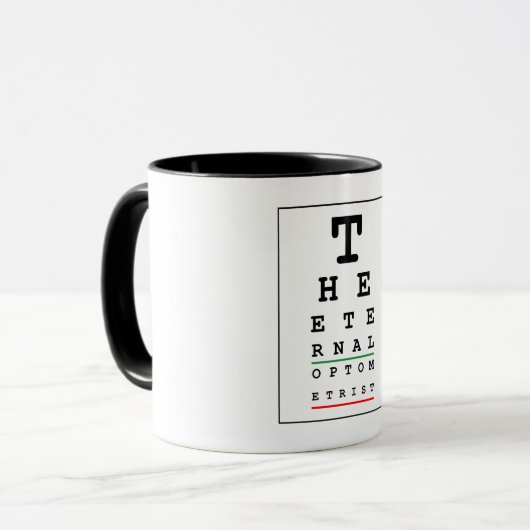 Mug Opticien drôle (Devant gauche)