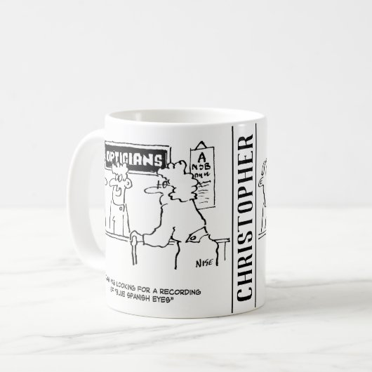 Mug Opticien est demandé pour "Spanish Eyes" (Devant gauche)