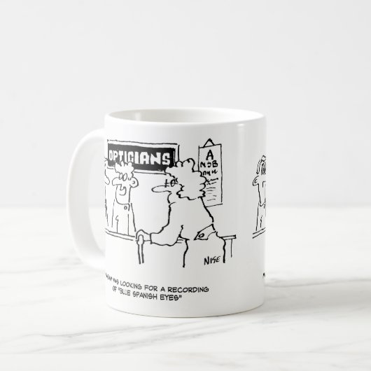 Mug Opticien est demandé pour "Spanish Eyes" (Devant gauche)