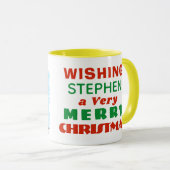 Mug Opticien faisant un examen de la vue (Devant droit)
