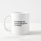 Mug Optimisation du flux de travail Coffee IV Humour d (Gauche)