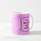 Mug Optimisme de confiance Affirmation quotidienne pos (Devant droit)