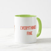 Mug Optimisme - Tout va bien (Devant droit)