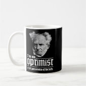 Mug Optimiste Arthur Schopenhauer Pessimisme Pessimist (Gauche)