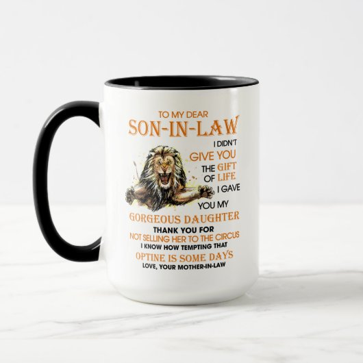 Mug Optine Est Un Jours Cadeau Pour Son En Droit (Gauche)