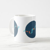 Mug Option de négociant en bourse de jour stock (Devant gauche)