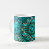 Mug Options Turquoise Art 1-2 (Devant gauche)