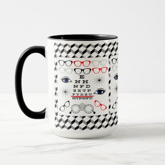 Mug Optique Ophtalmologiste Opticien Motif (Gauche)