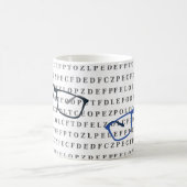 Mug Optometrist Optician Eye Test Chart and Specs  (Centre)