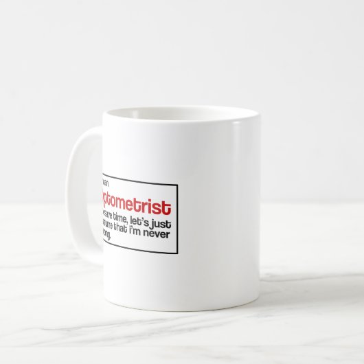 Mug Optométriste (Devant gauche)