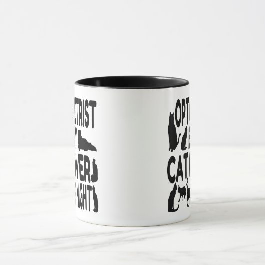 Mug Optométriste de Cat Lover (Centre)