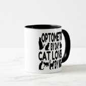 Mug Optométriste de Cat Lover (Devant droit)