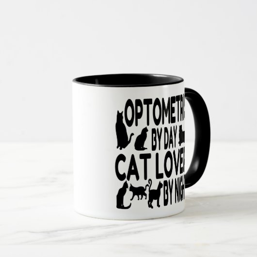 Mug Optométriste de Cat Lover (Devant droit)