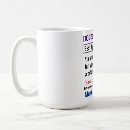 Mug Optométriste Funny Recherche Boug Cadeau (Gauche)