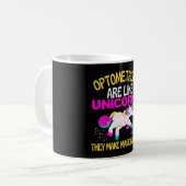 Mug Optométriste Unicorne, Optométrie magique Unicorne (Devant gauche)