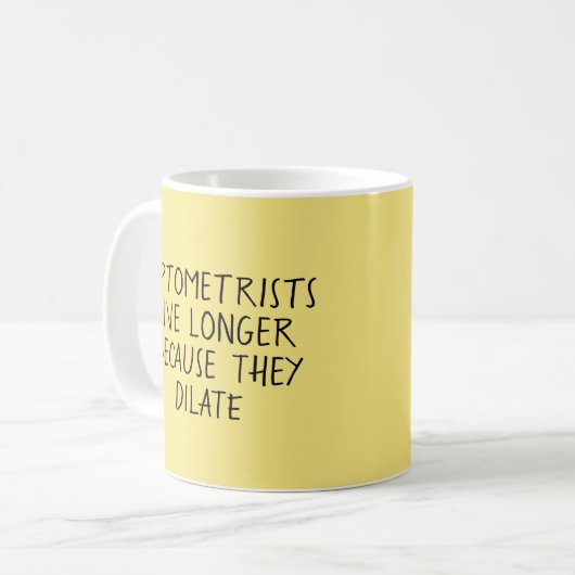 Mug Optométristes Vivent Un Jeu Plus Long - Mug-A-Tude (Devant gauche)