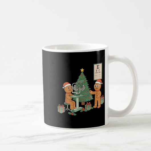 Mug Optometry Gingerbread Christmas Optician Sight Squ (Droite)