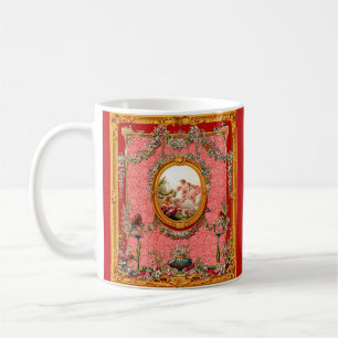 Mug opulent baroque du XVIIIe siècle famille heureuse