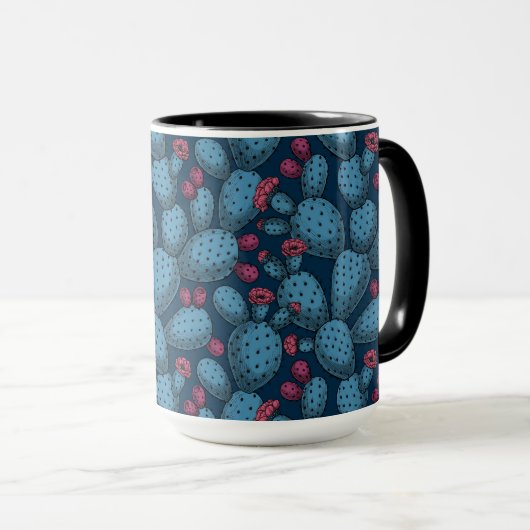 Mug Opuntie de floraison (Devant droit)
