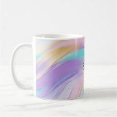 Mug Or Abstrait rose Lilac Turquoise (Gauche)